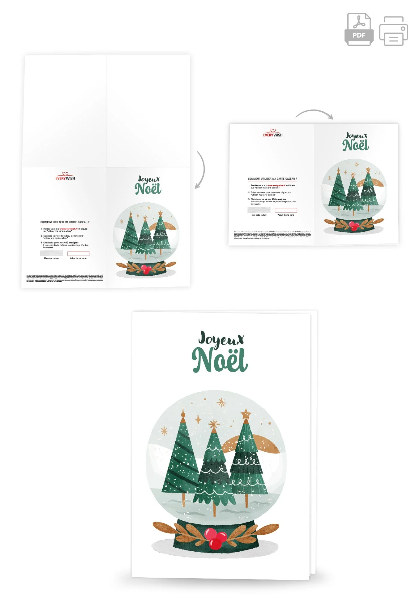 Joyeux Noël - Boule à neige Arbres PDF - Image 4