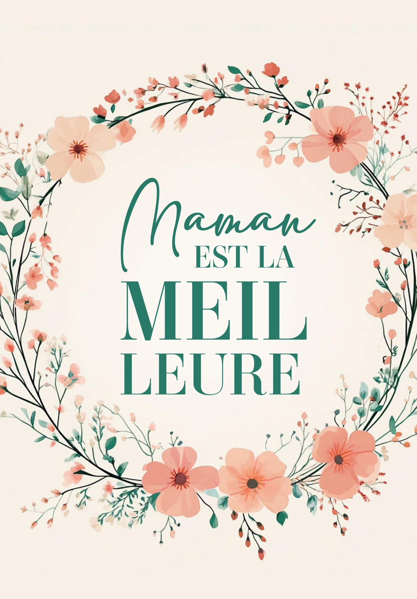 Maman est la meilleure - Couronne de fleurs - Image 2