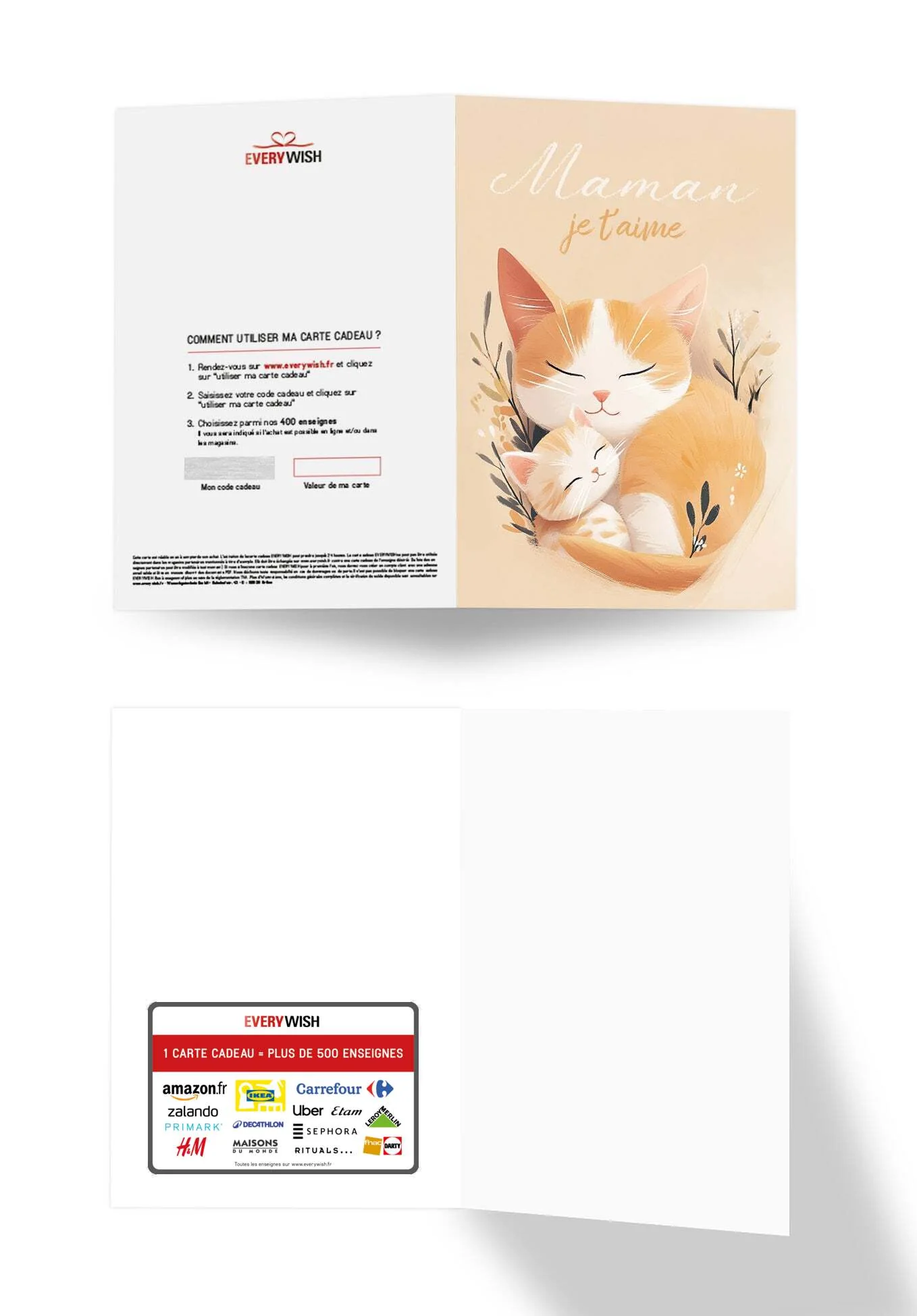 Maman je t'aime - Chat orange - Image 3
