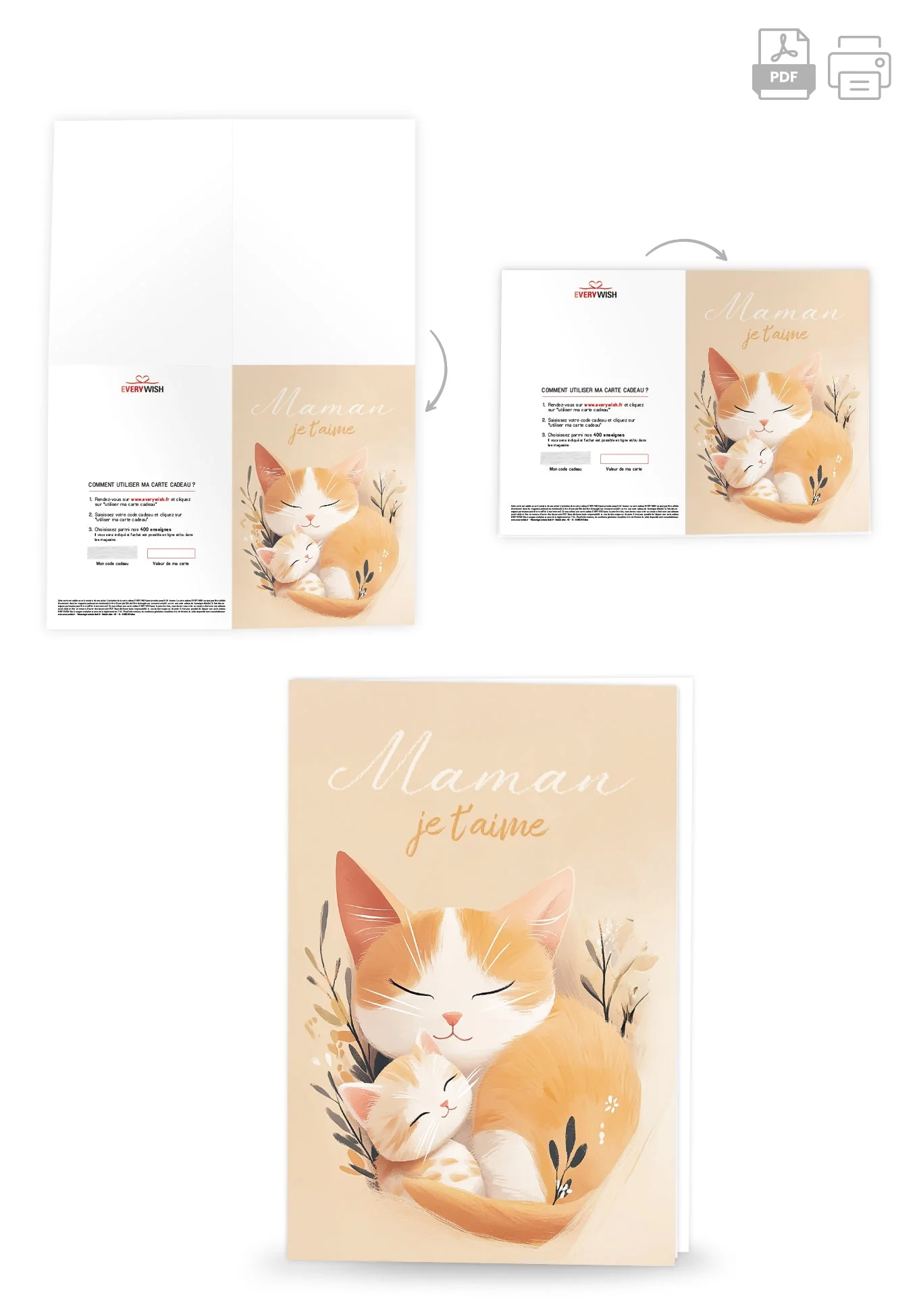 Maman je t'aime - Chat orange PDF - Image 4