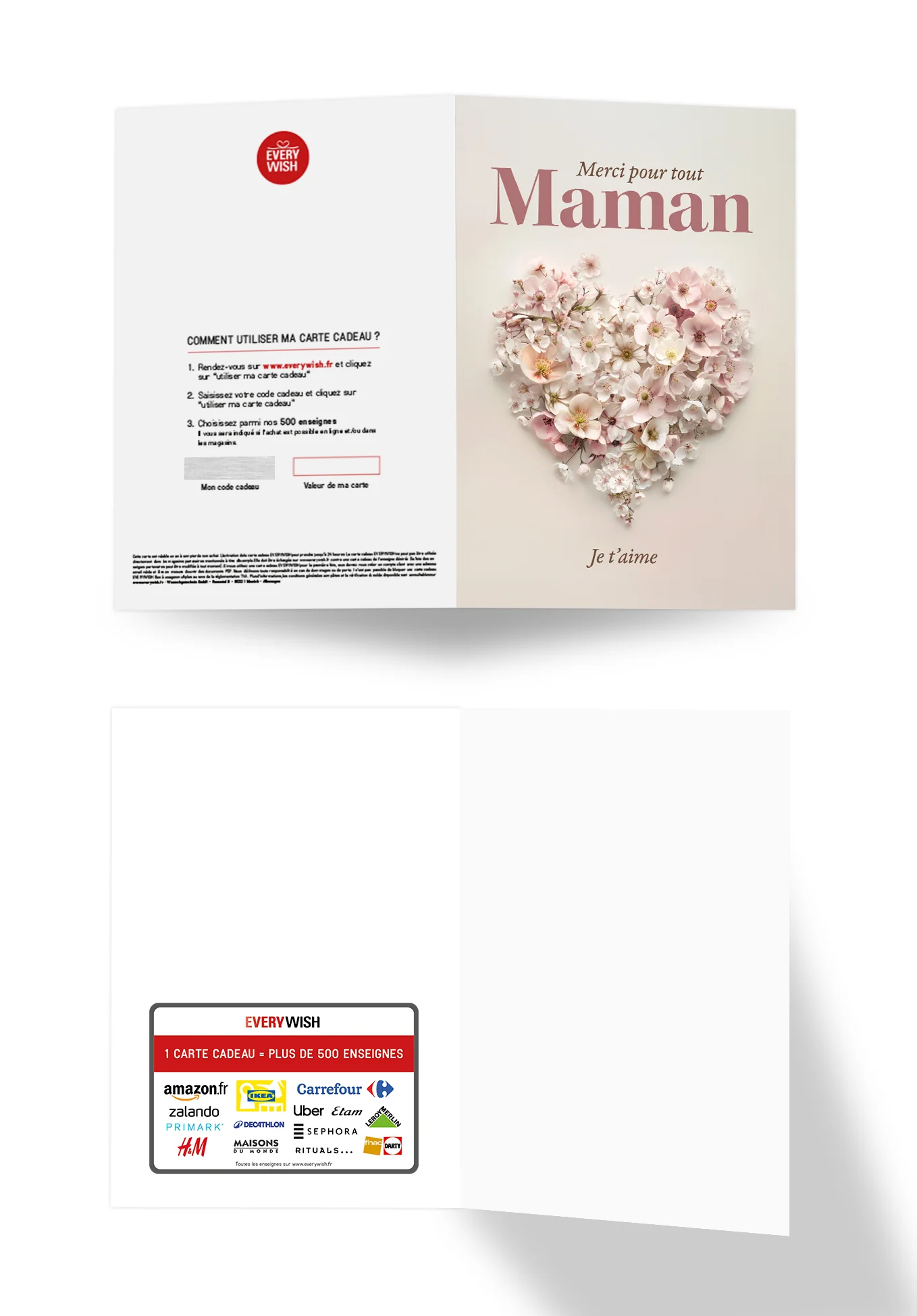 Maman merci pour tout - Un cœur de fleurs - Image 3