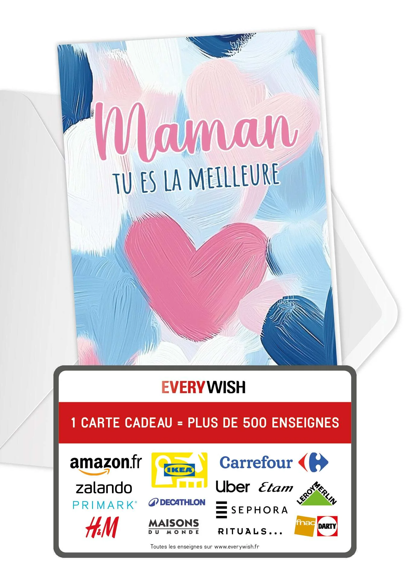 Maman tu es la meilleure - Motif de cœur peint PDF