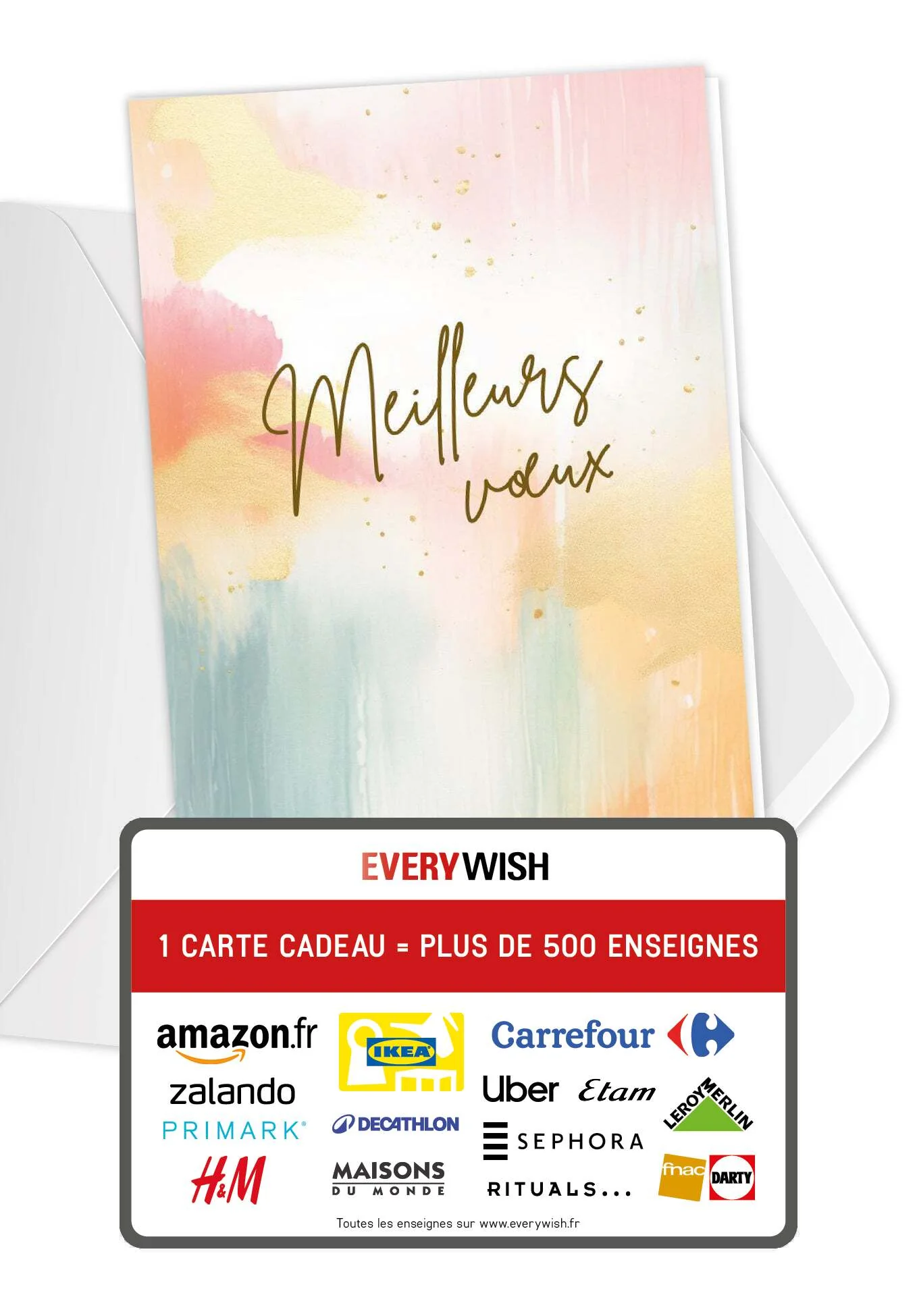 Meilleurs vœux - Aquarelle colorée PDF