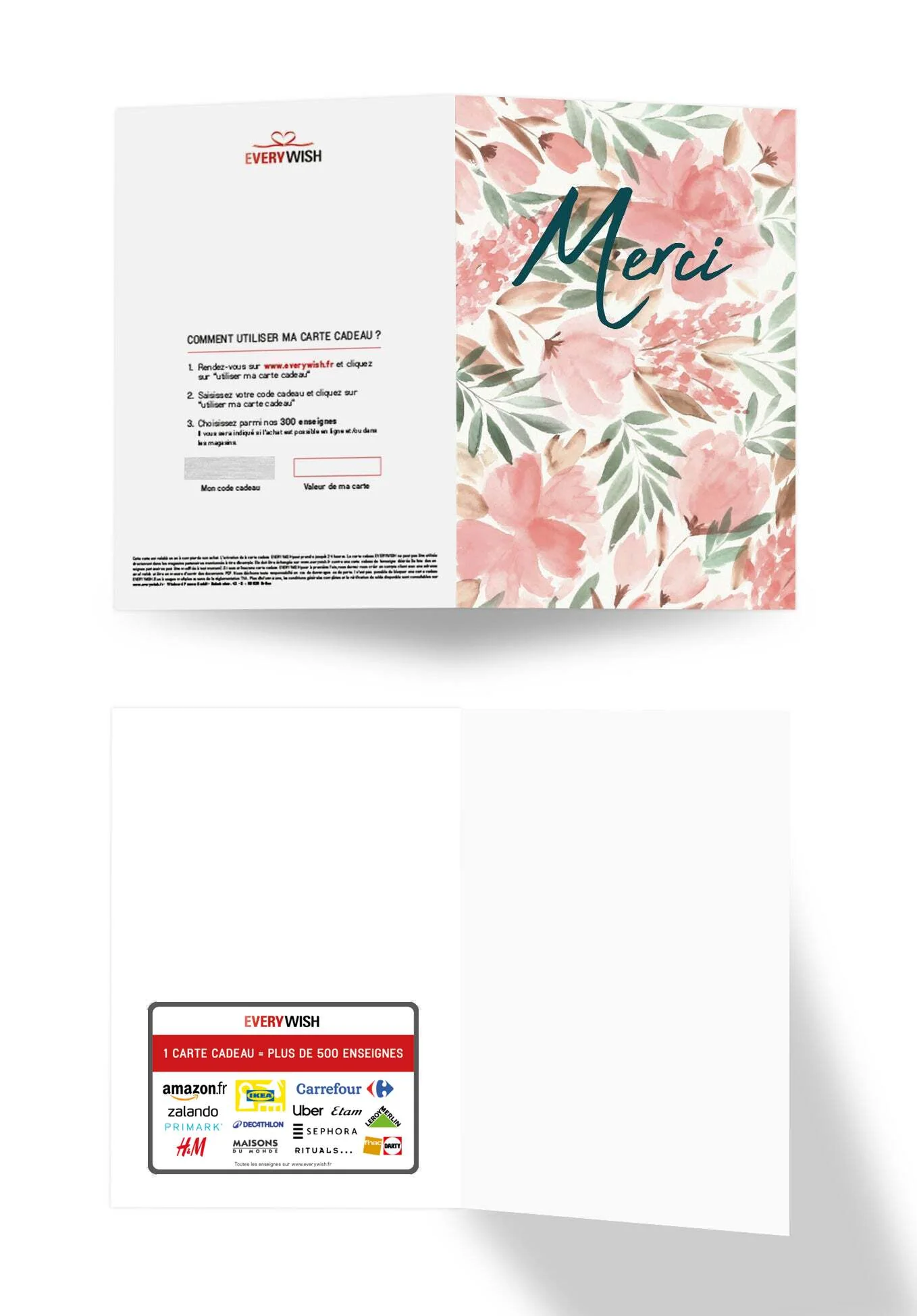 Merci - Fleurs Aquarelle - Image 3
