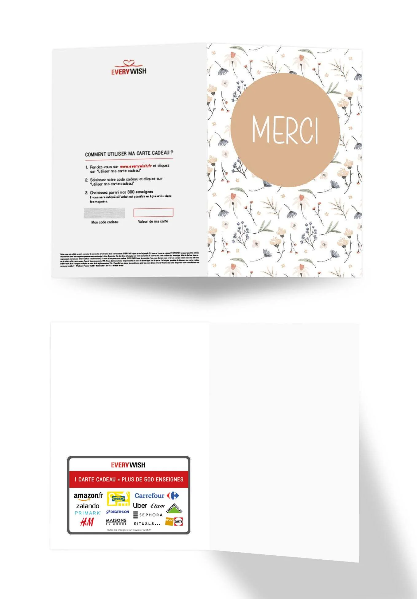 Merci - Fleurs Blanc - Image 3