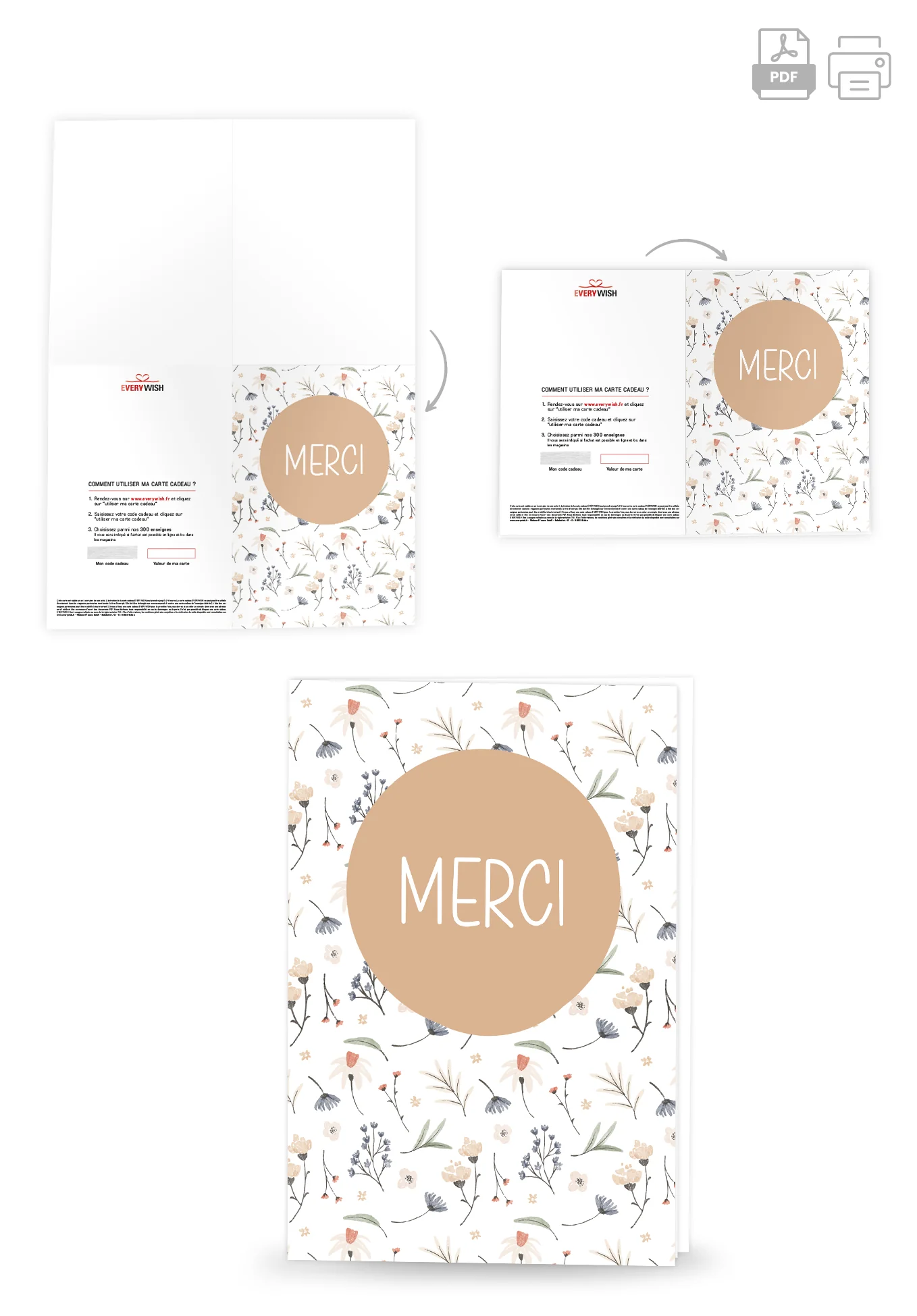 Merci - Fleurs Blanc - Image 4