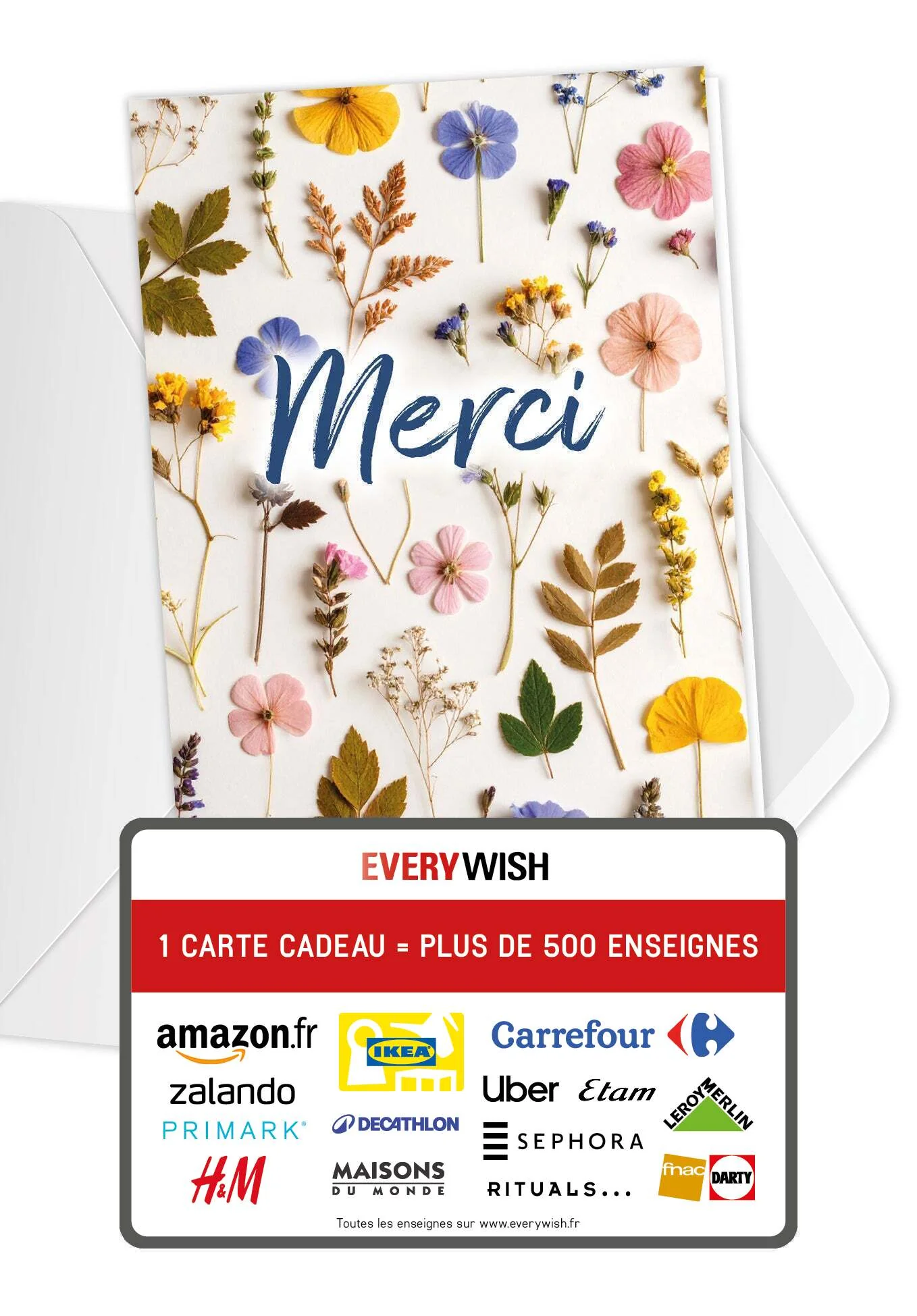 Merci - Fleurs séchées multicolores PDF