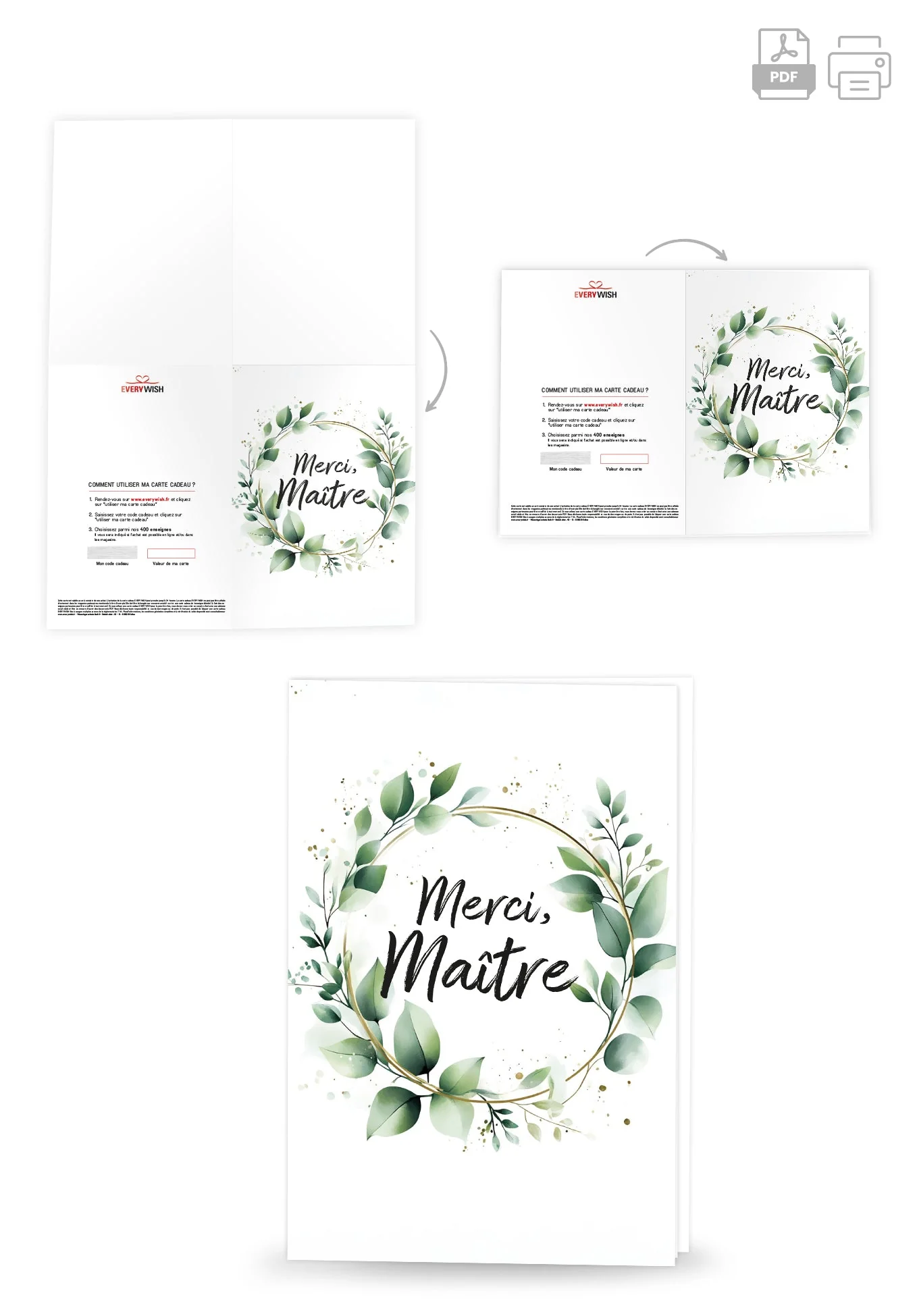Merci maître - Couronne de feuilles PDF - Image 4