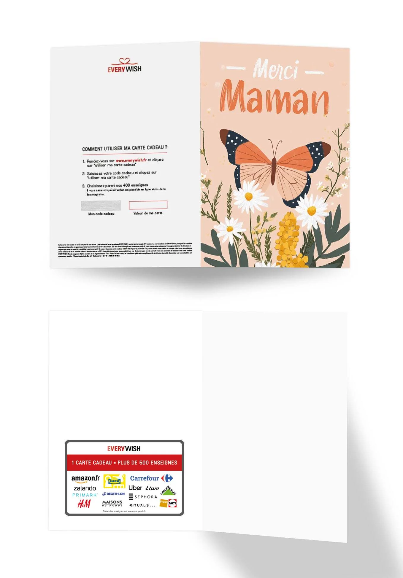 Merci Maman - Papillon orange - Image 3