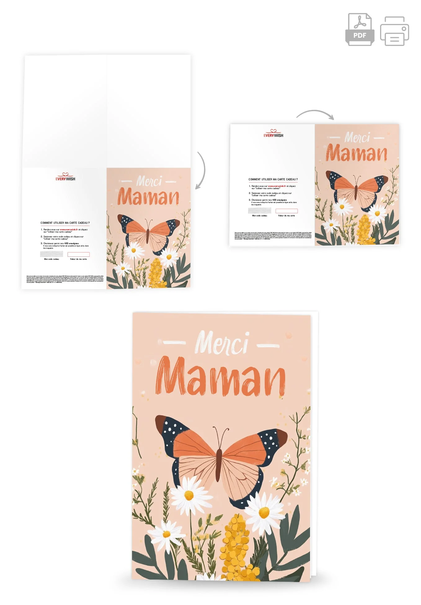 Merci Maman - Papillon orange PDF - Image 4