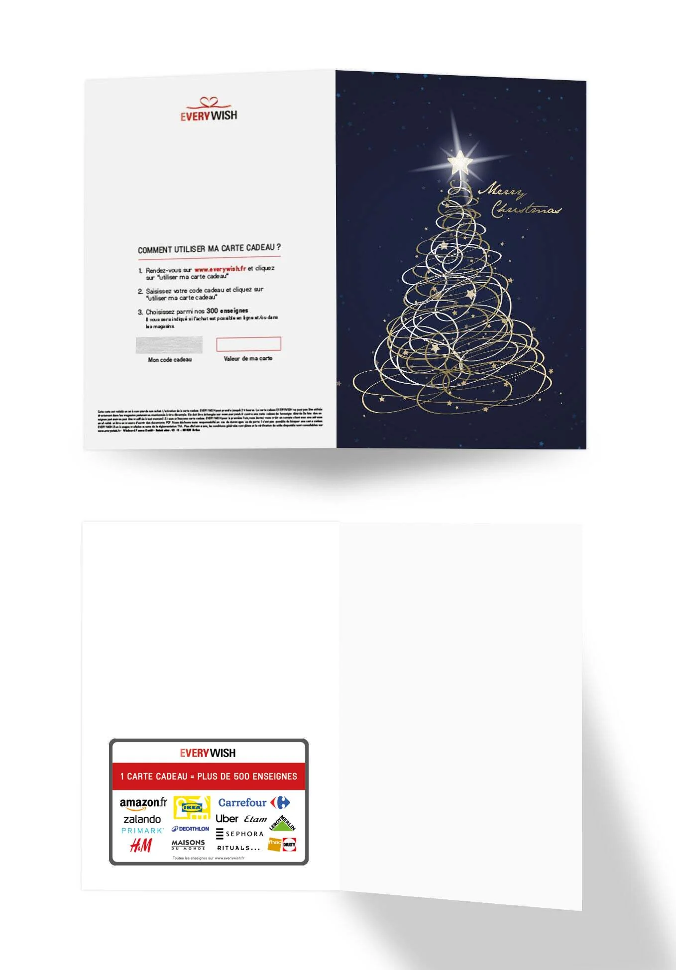 Merry Christmas - Arbre de Noël Bleu - Image 3