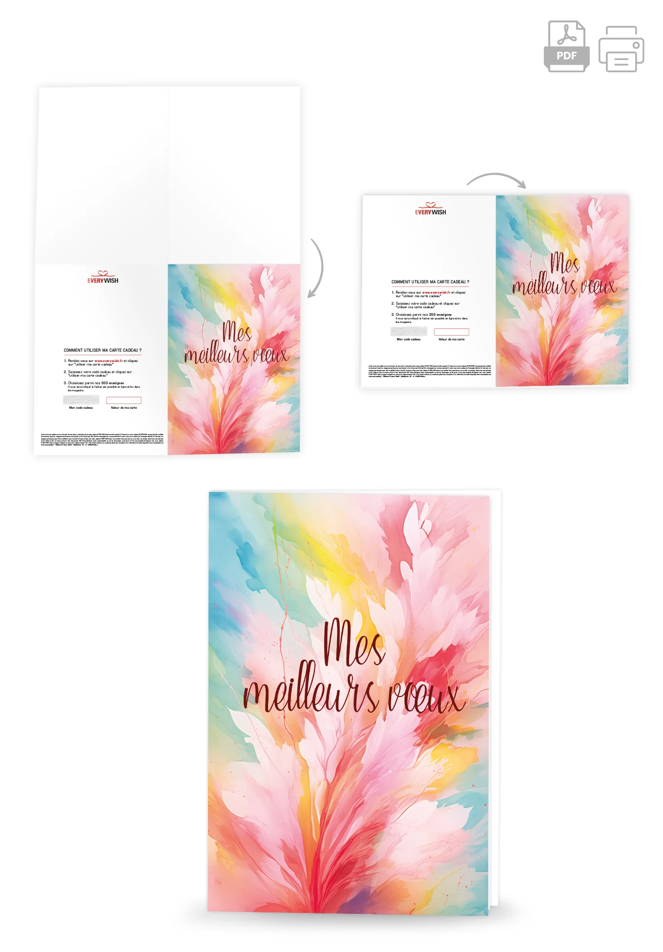 Mes meilleurs vœux - Coloré - Image 4