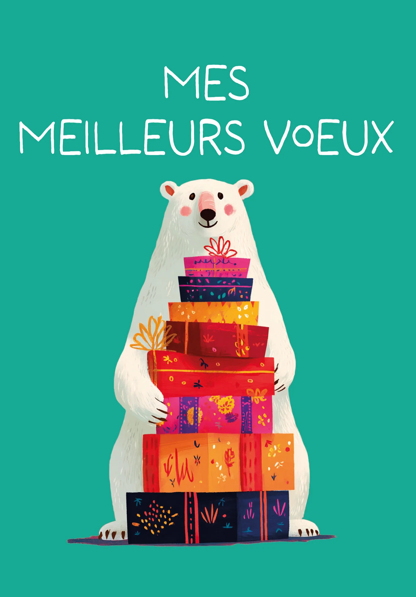Mes meilleurs vœux - Ours polaire Paquets - Image 2