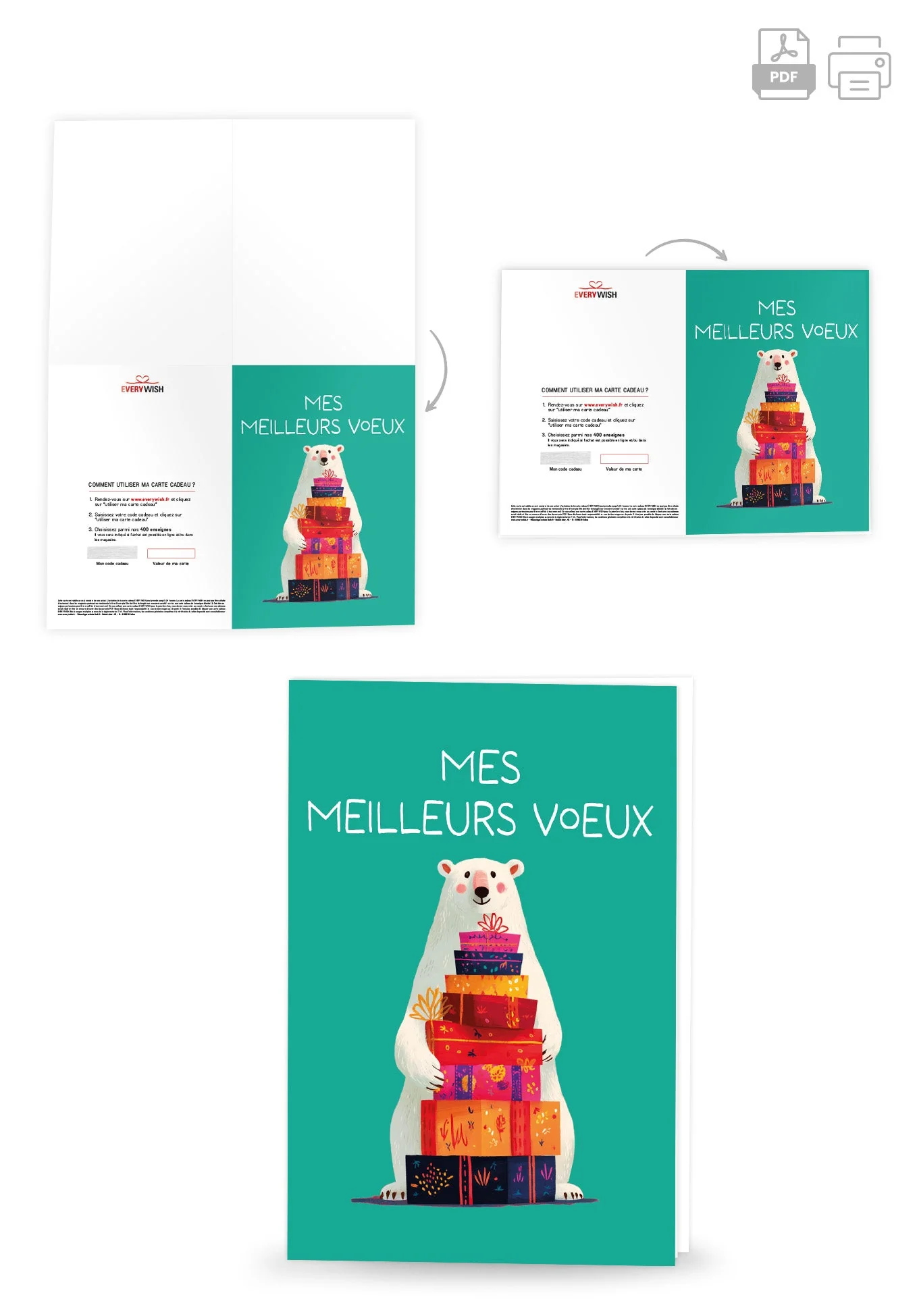 Mes meilleurs vœux - Ours polaire Paquets PDF - Image 4