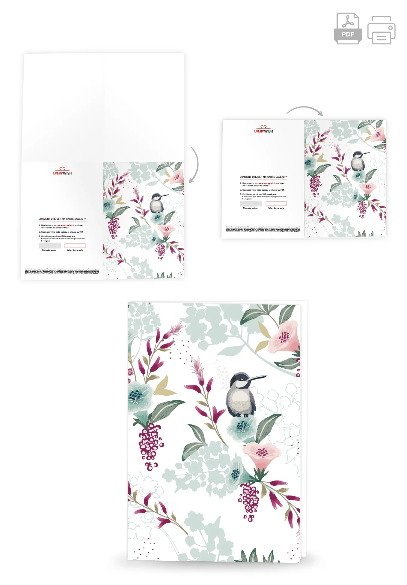 Oiseau sur fleur - Image 4