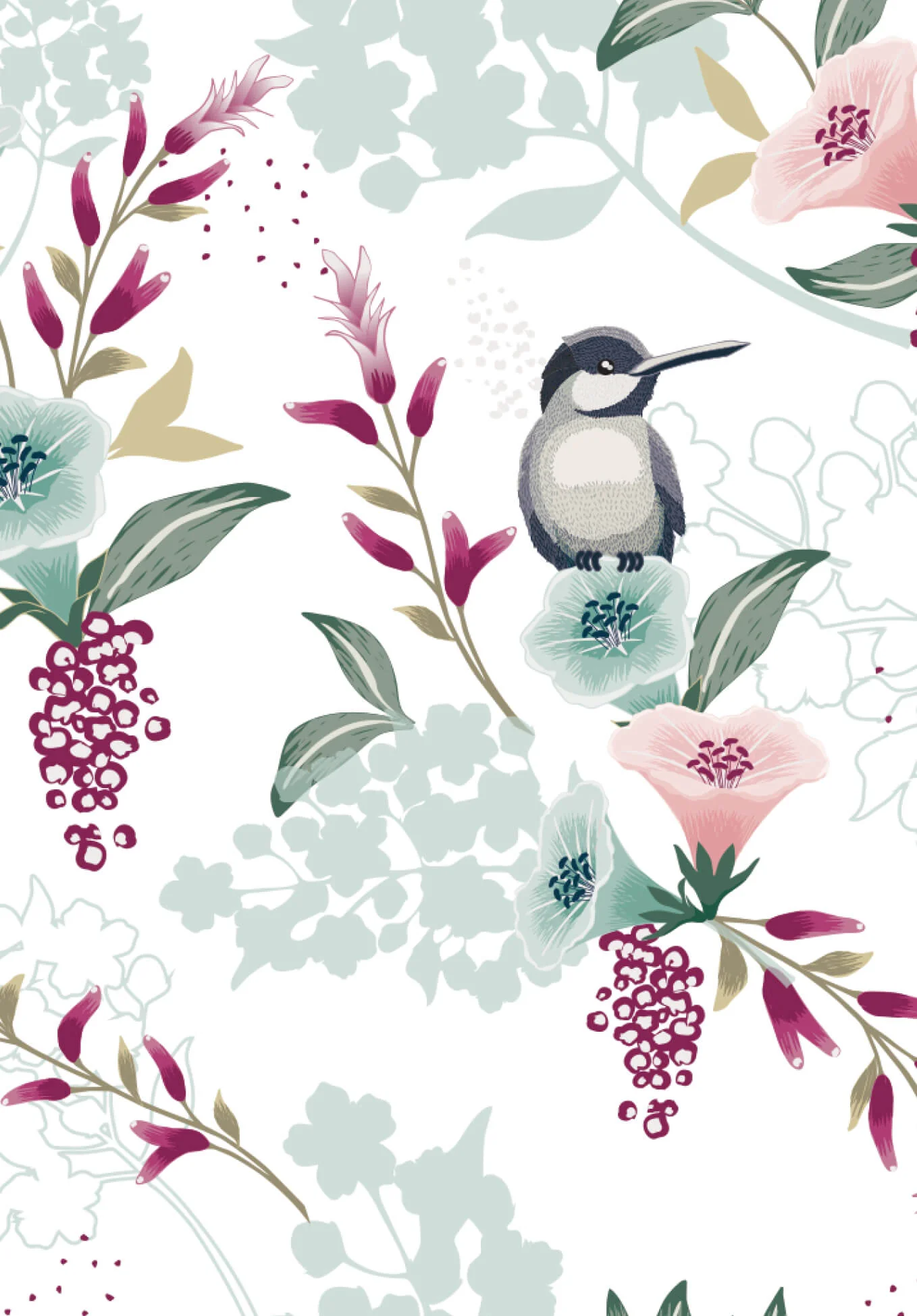 Oiseau sur fleur PDF - Image 2