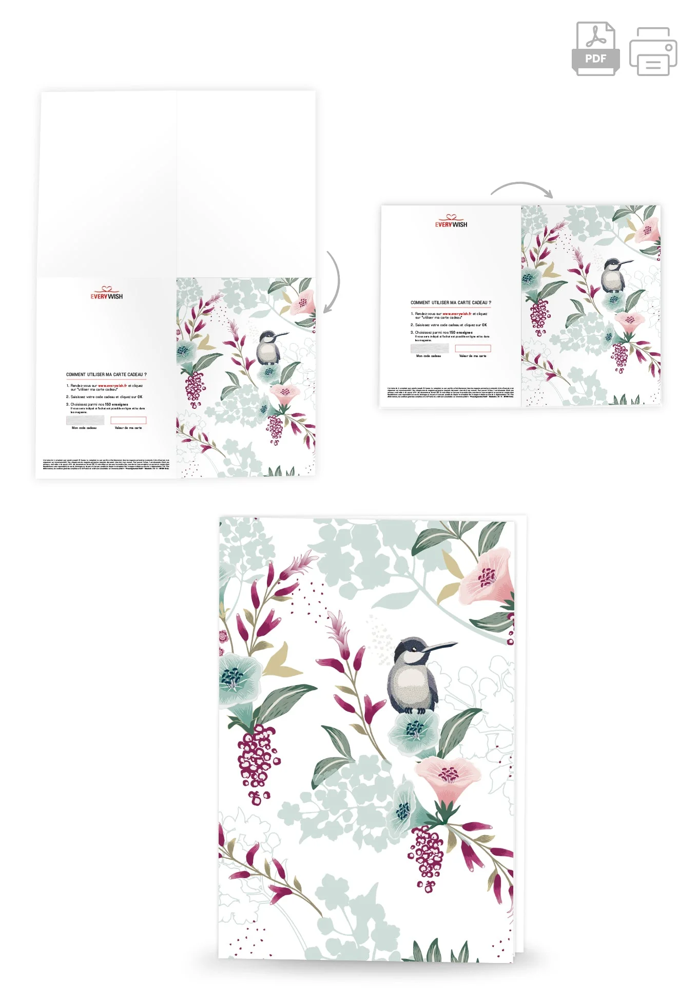 Oiseau sur fleur PDF - Image 4