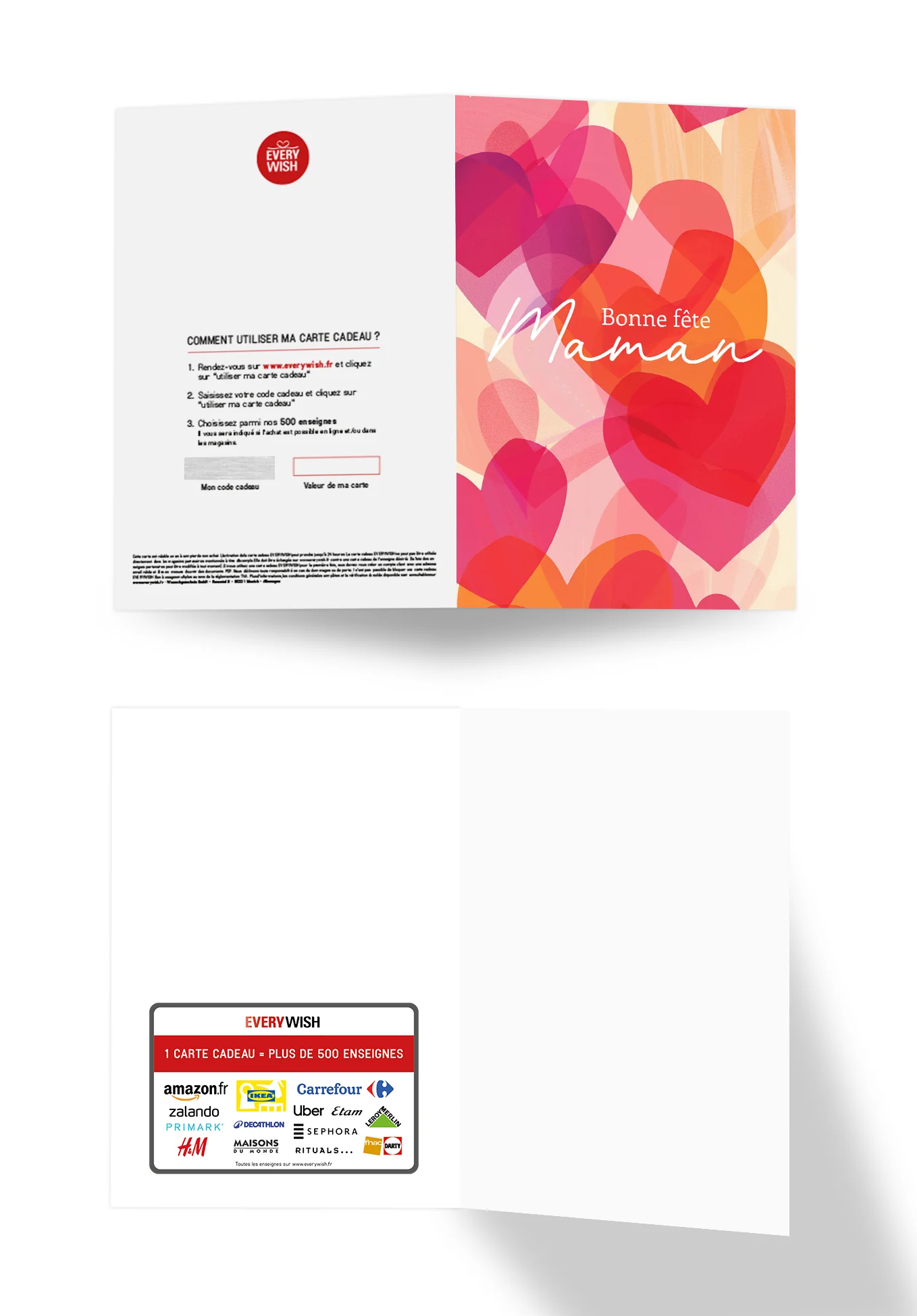 Pour la meilleure maman - Cœurs rose orange - Image 3