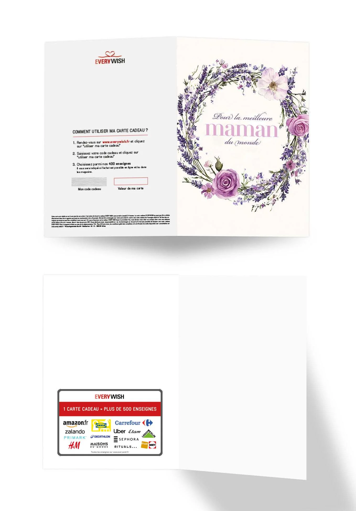Pour la meilleure Maman - Couronne de fleurs lilas - Image 3