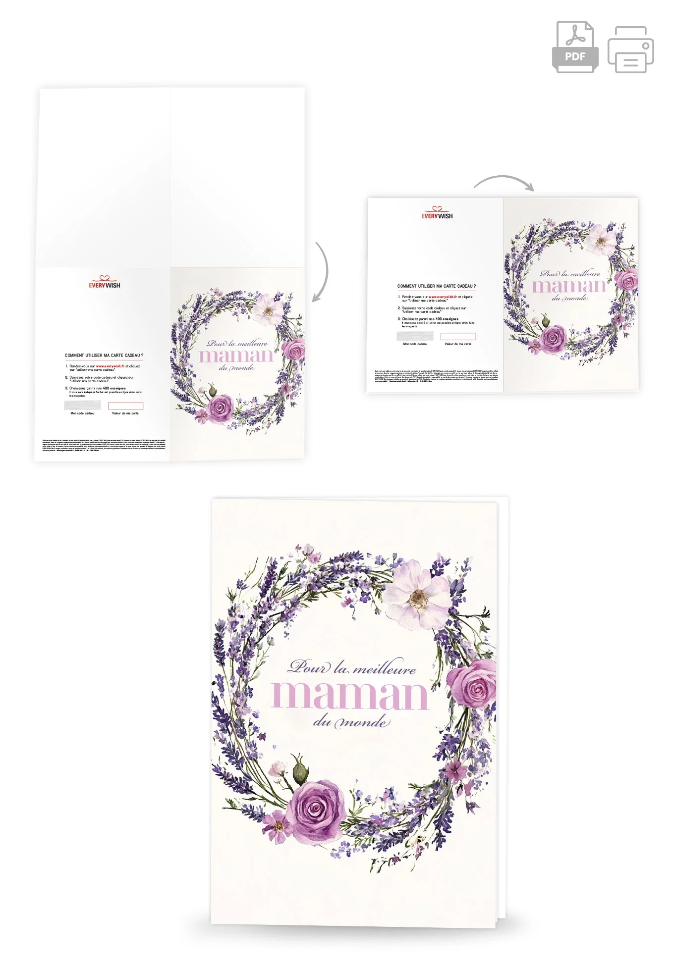 Pour la meilleure Maman - Couronne de fleurs lilas PDF - Image 4