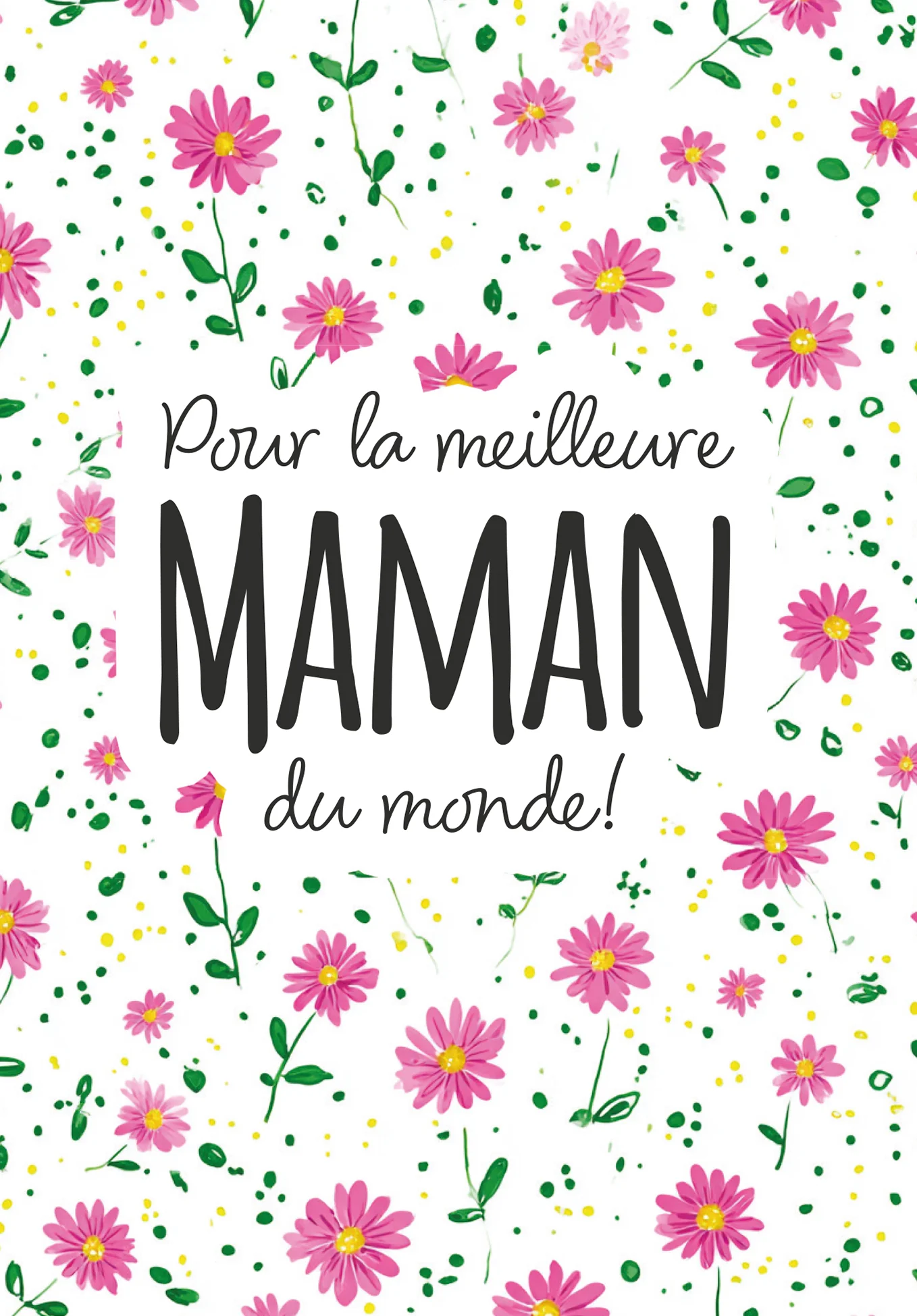 Pour la meilleure maman du monde - Motif à fleurs - Image 2