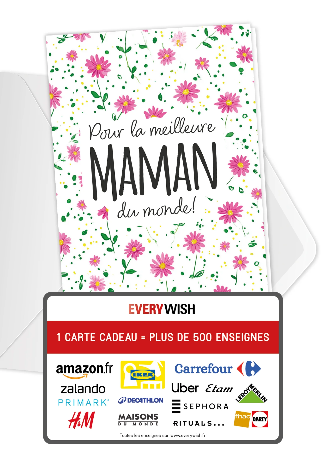 Pour la meilleure maman du monde - Motif à fleurs PDF