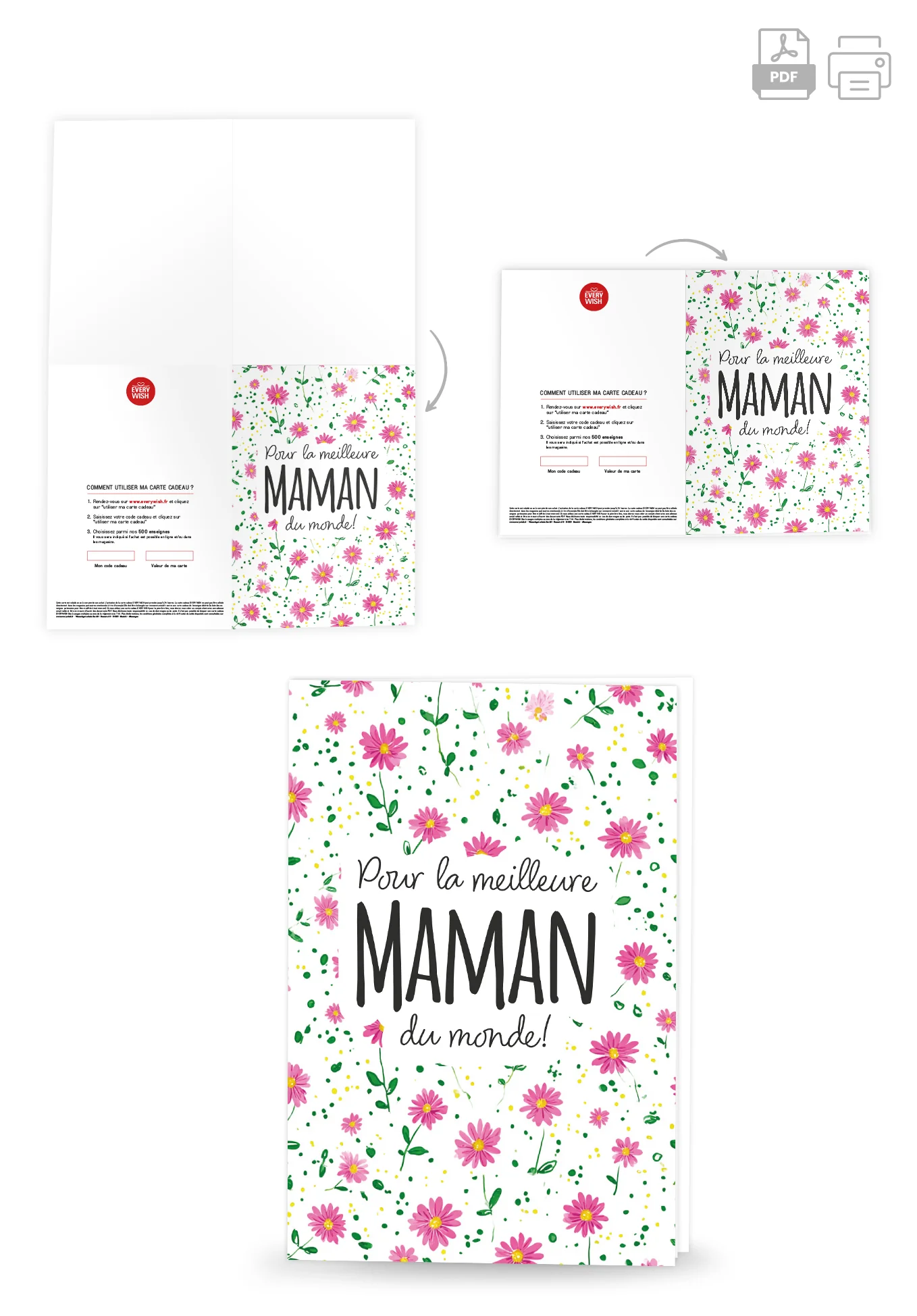 Pour la meilleure maman du monde - Motif à fleurs PDF - Image 4