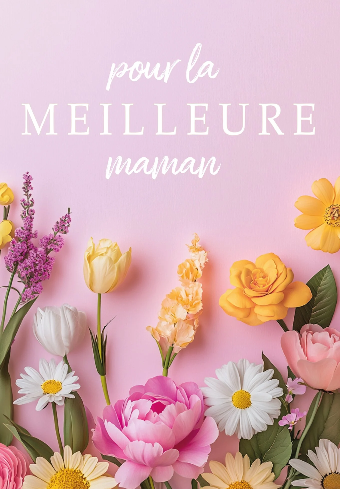 Pour la meilleure Maman - Fleurs roses PDF - Image 2