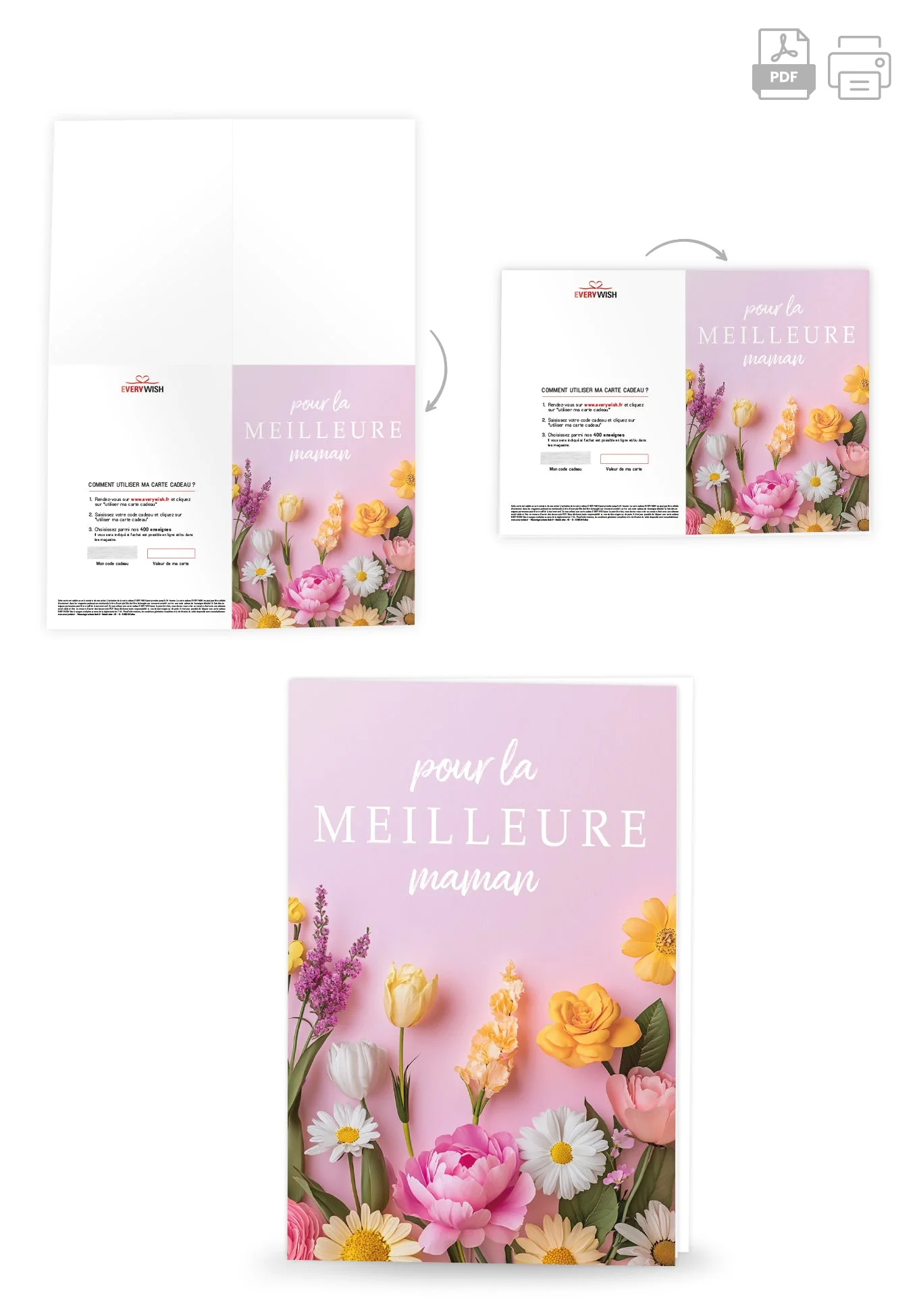 Pour la meilleure Maman - Fleurs roses PDF - Image 4