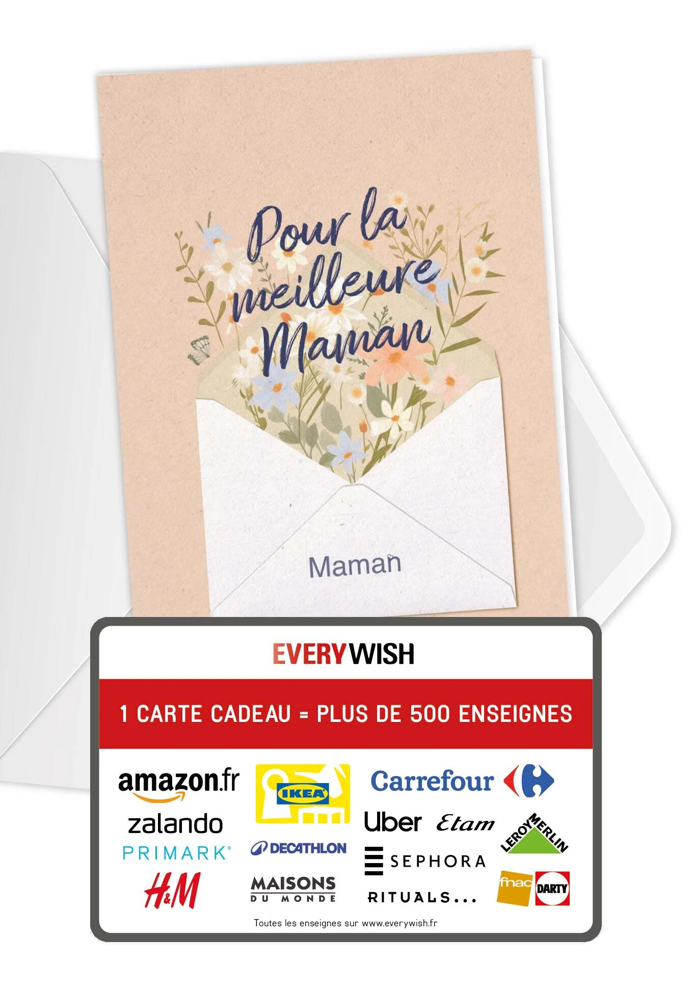 Pour la meilleure maman - Lettre fleurs PDF