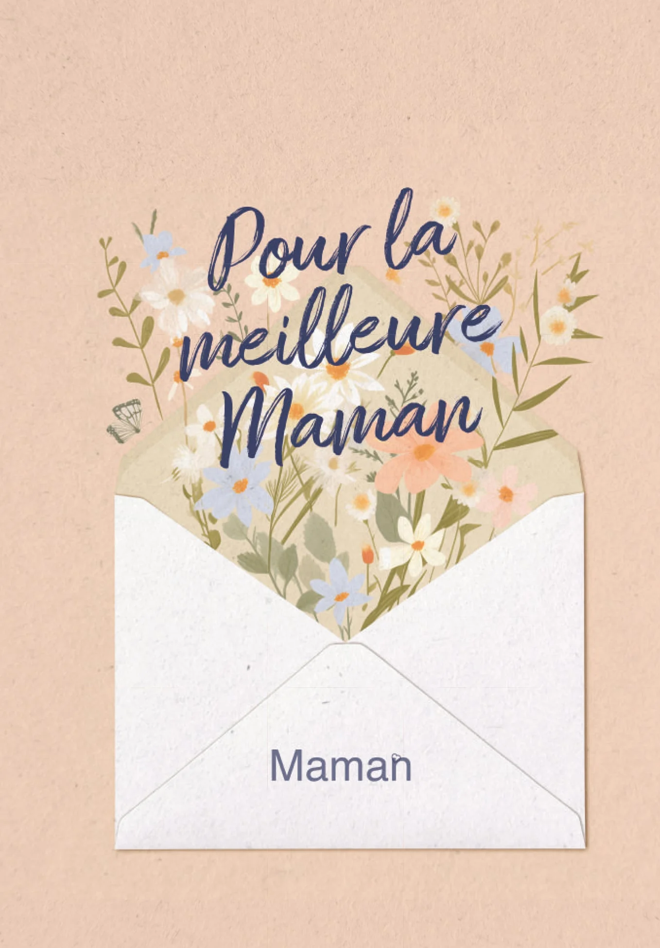 Pour la meilleure maman - Lettre fleurs PDF - Image 2