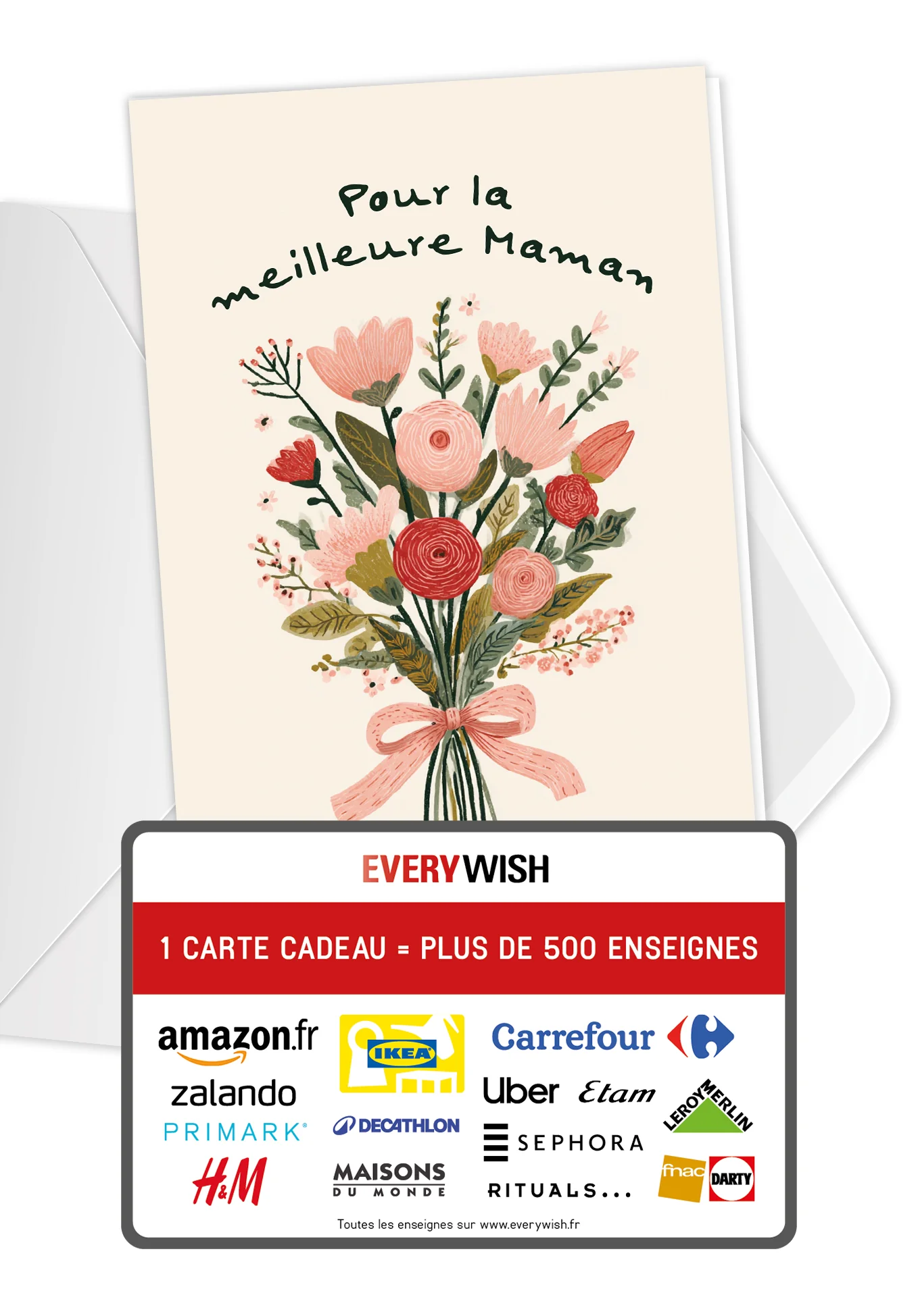 Pour la meilleure maman - Un bouquet beige