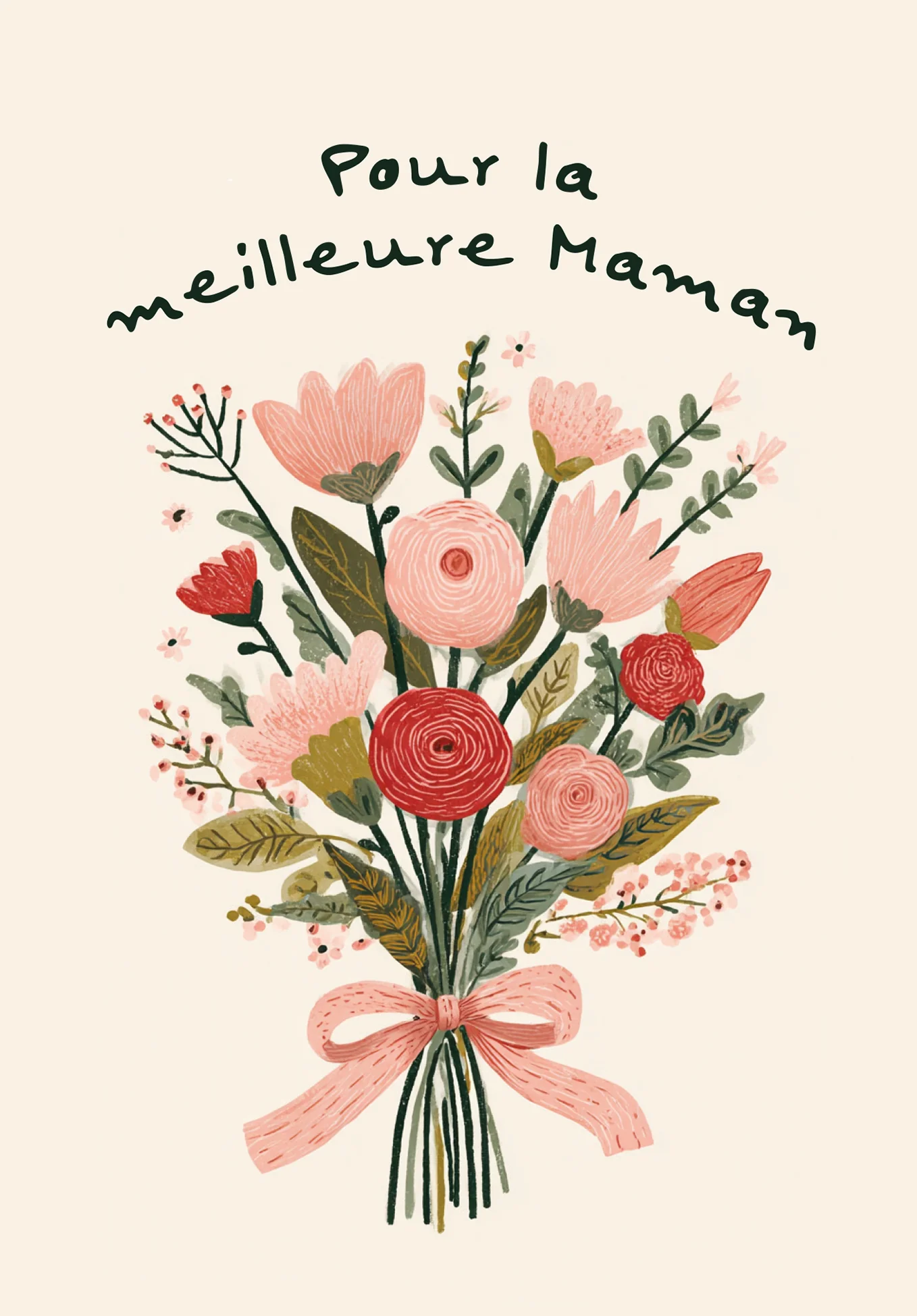 Pour la meilleure maman - Un bouquet beige PDF - Image 2