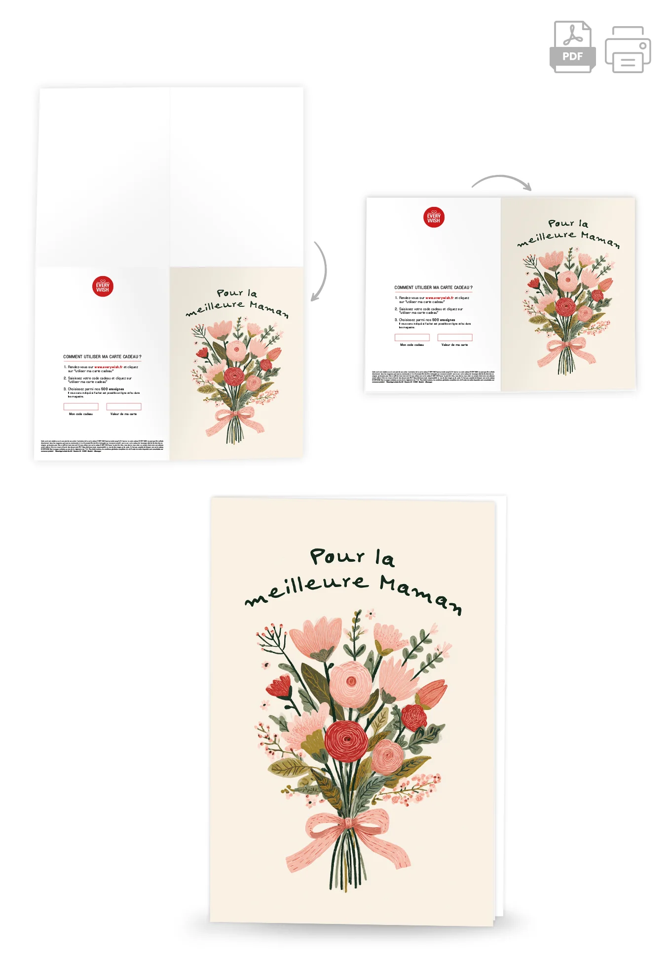 Pour la meilleure maman - Un bouquet beige PDF - Image 4