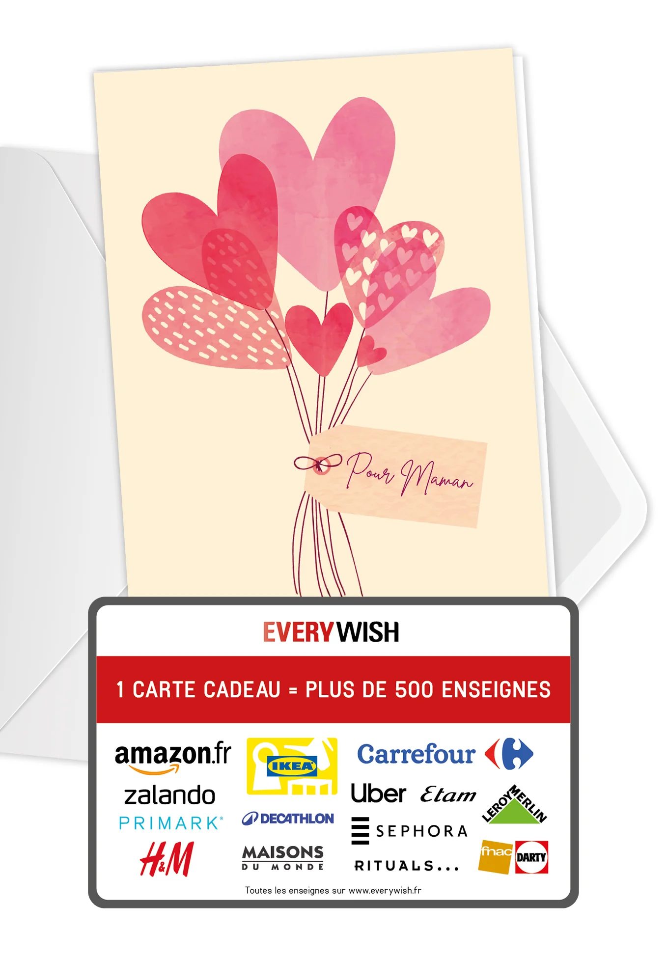 Pour maman - Des cœurs pastel