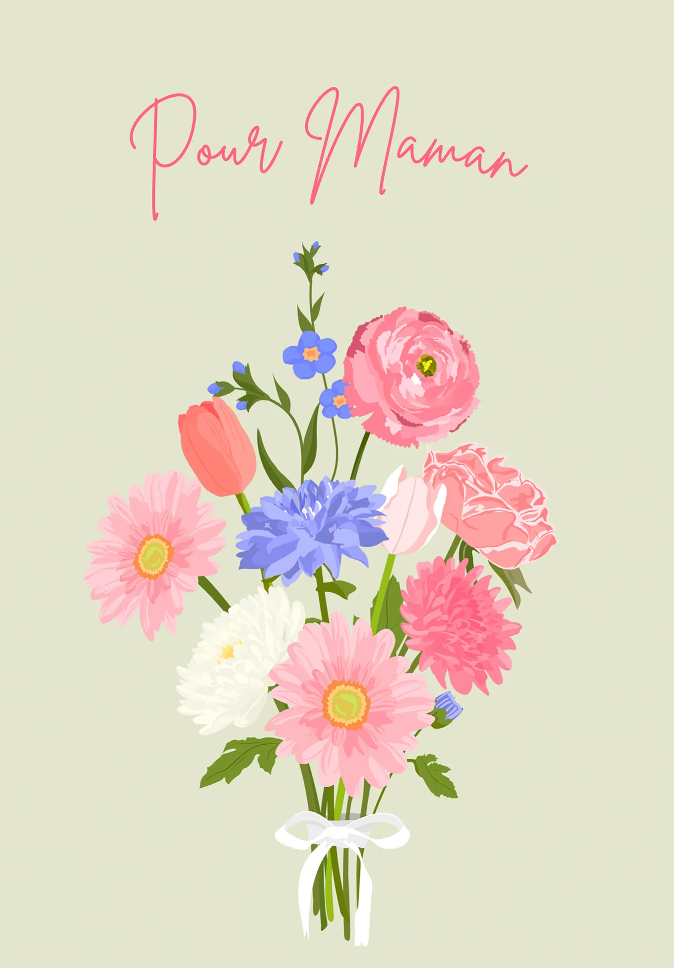 Pour maman - Un bouquet rose - Image 2