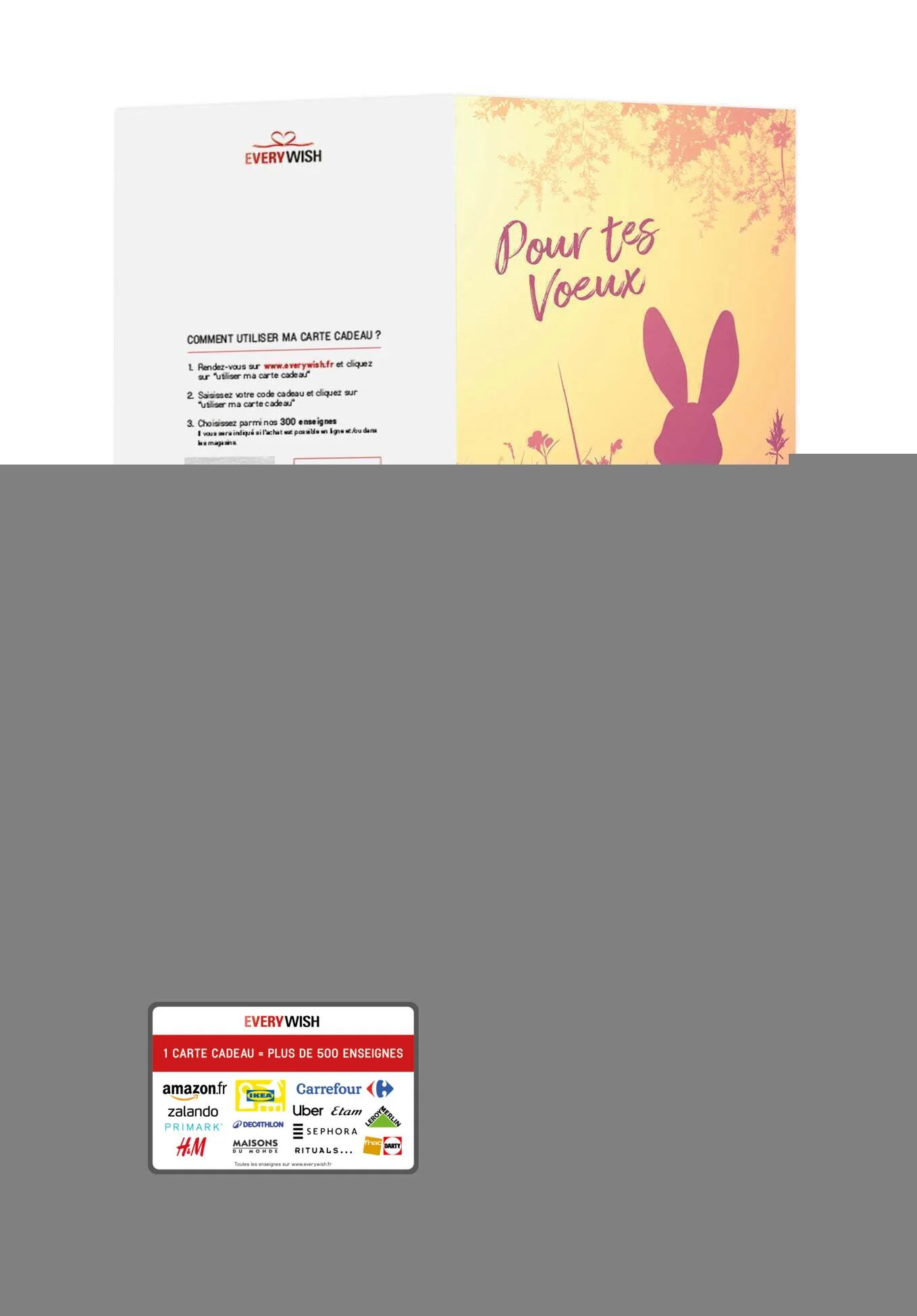 Pour tes voeux - Silhouette de lapin - Image 3