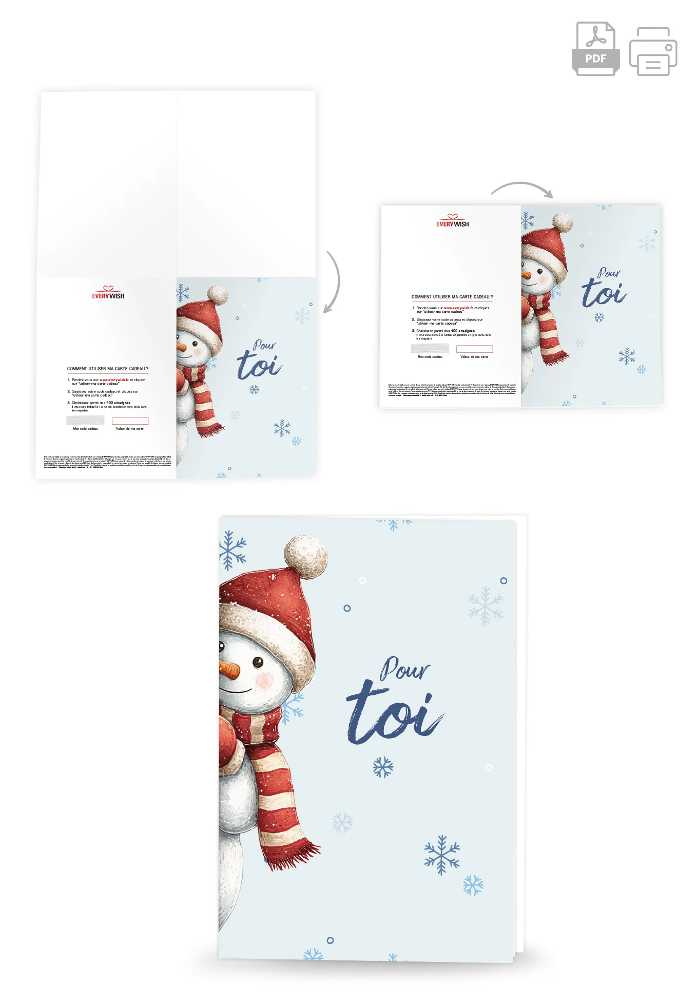 Pour toi - Bonhomme de neige - Image 4