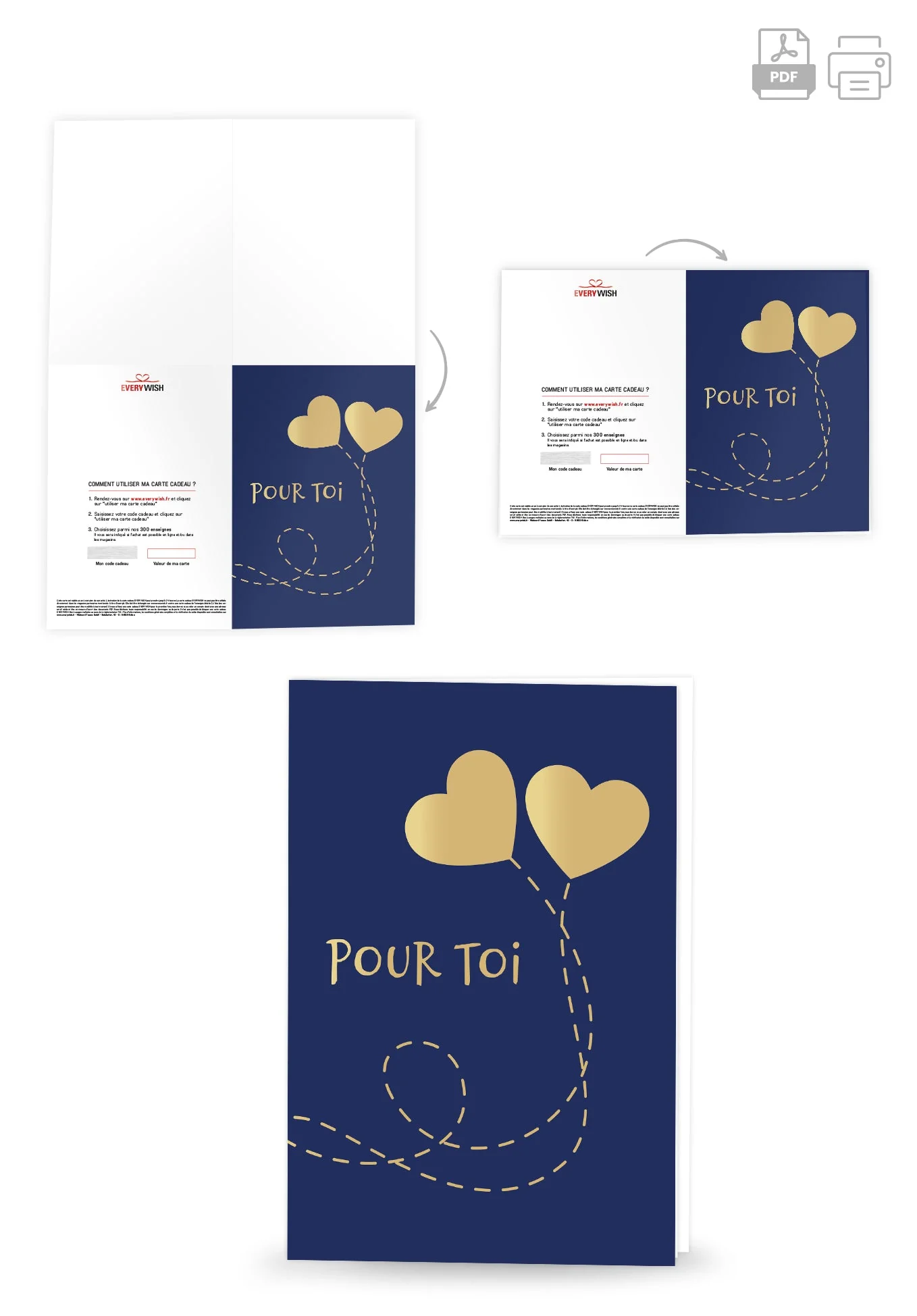 Pour Toi - Coeurs bleu or PDF - Image 4
