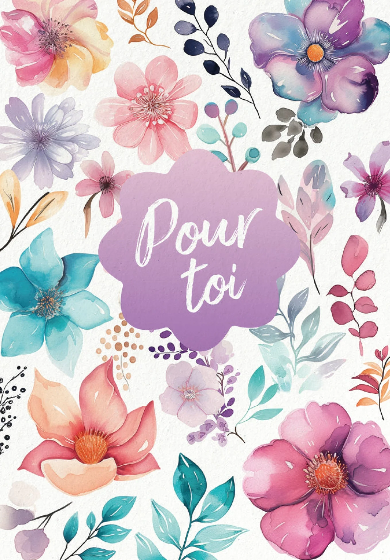 Pour toi - Fleurs Aquarelle PDF - Image 2