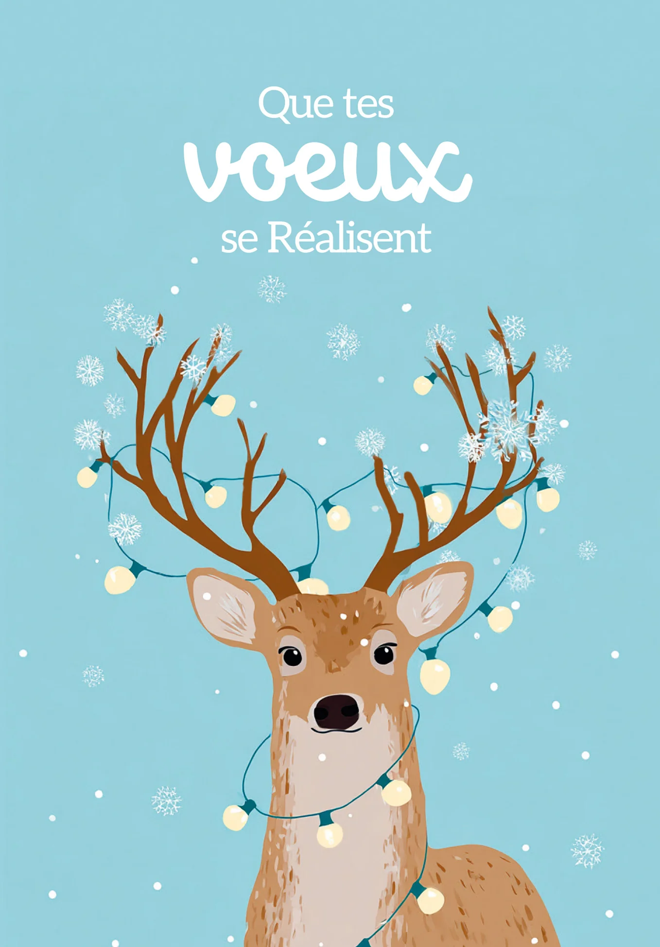 Que tes voeux - Guirlande lumineuse Renne - Image 2
