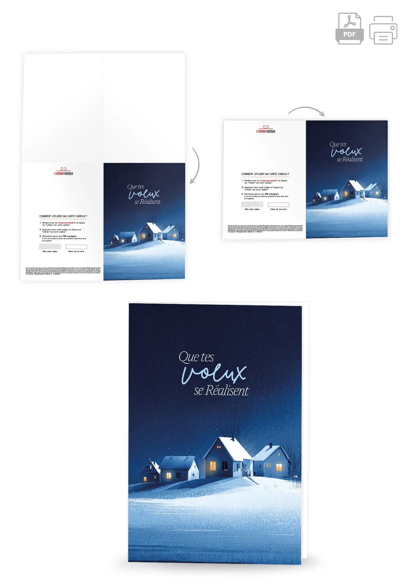 Que tes voeux - Ville d'hiver bleue PDF - Image 4