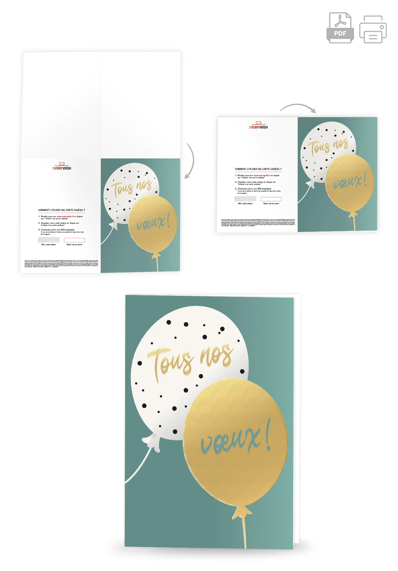 Tous nos vœux - Ballon Or - Image 4